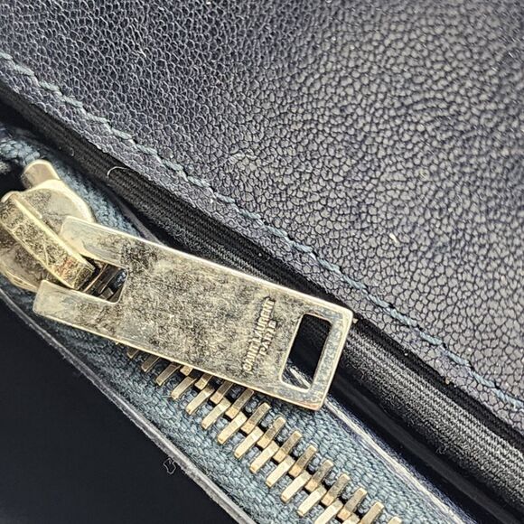 Saint Laurent College Medium Chain Bag - Leather - Blue *preloved - Picture 13 of 14